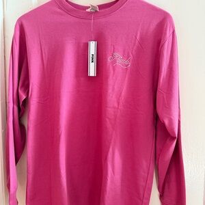 PINK Victoria's Secret Fuchsia Long Sleeve Tee